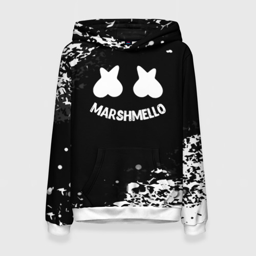 Женская толстовка 3D Marshmello splash, цвет 3D печать