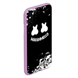 Чехол для iPhone XS Max матовый Marshmello splash - фото 2
