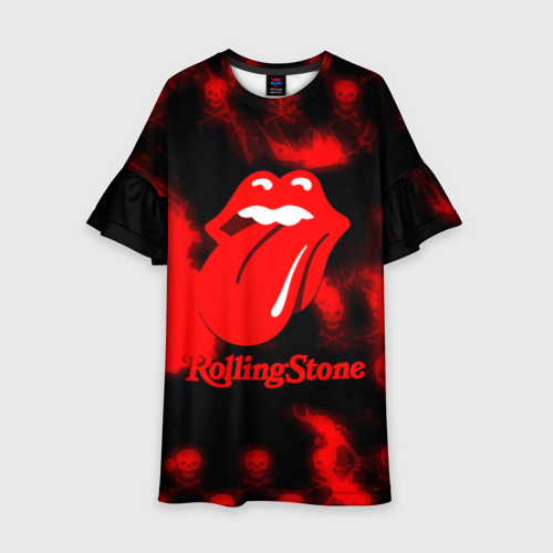 Детское платье 3D Rolling Stone rock, цвет 3D печать