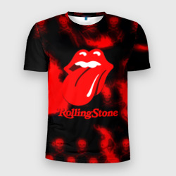 Мужская футболка 3D Slim Rolling Stone rock