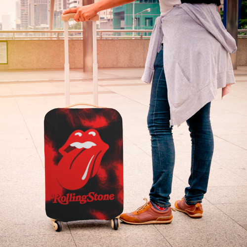 Чехол для чемодана 3D Rolling Stone rock, цвет 3D печать - фото 4