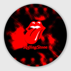 Круглый коврик для мышки Rolling Stone rock