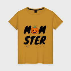 Женская футболка хлопок Мама монстр
