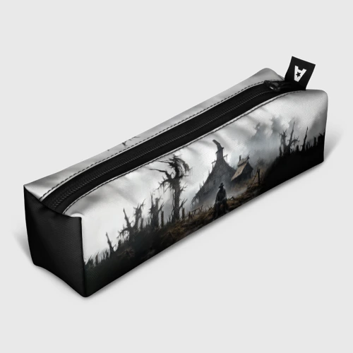 Пенал школьный 3D Изба на болоте