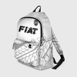 Рюкзак 3D Fiat speed на светлом фоне со следами шин посередине