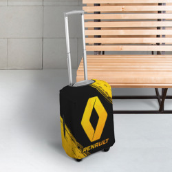 Чехол для чемодана 3D Renault - gold gradient - фото 2