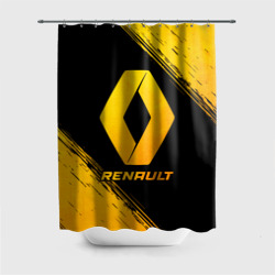 Штора 3D для ванной Renault - gold gradient