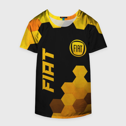 Накидка на куртку 3D Fiat - gold gradient вертикально, цвет 3D печать - фото 4