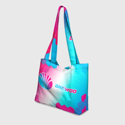 Пляжная сумка 3D Daewoo neon gradient style по-горизонтали - фото 2