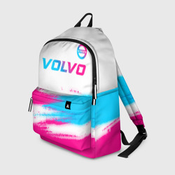 Рюкзак 3D Volvo neon gradient style посередине