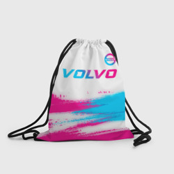 Рюкзак-мешок 3D Volvo neon gradient style посередине