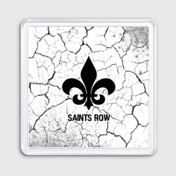 Магнит 55*55 Saints Row glitch на светлом фоне