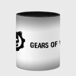 Кружка с полной запечаткой Gears of War glitch на светлом фоне по-горизонтали - фото 2