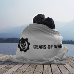 Плед 3D Gears of War glitch на светлом фоне по-горизонтали - фото 2