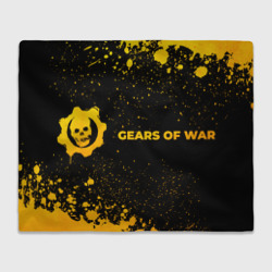 Плед 3D Gears of War - gold gradient по-горизонтали