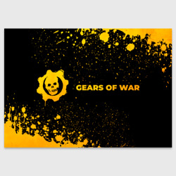 Поздравительная открытка Gears of War - gold gradient по-горизонтали