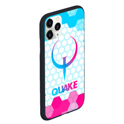 Чехол для iPhone 11 Pro Max матовый Quake neon gradient style - фото 2
