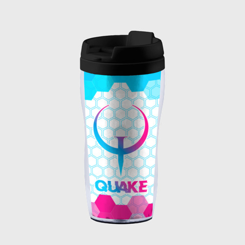 Термокружка-непроливайка Quake neon gradient style