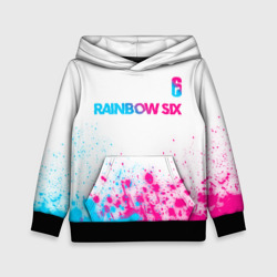 Rainbow Six neon gradient style посередине – Детская толстовка 3D с принтом купить со скидкой в -20%