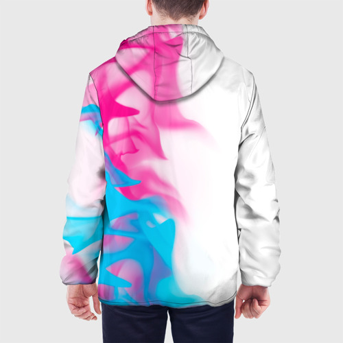Мужская куртка 3D Gears of War neon gradient style по-вертикали, цвет 3D печать - фото 5