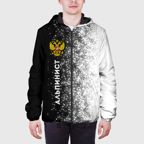 Мужская куртка 3D Альпинист из России и герб РФ по-вертикали, цвет 3D печать - фото 4