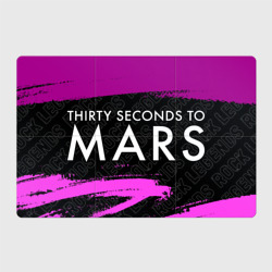 Магнитный плакат 3Х2 Thirty Seconds to Mars rock legends по-горизонтали