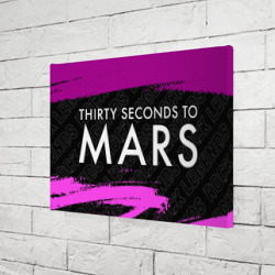 Холст прямоугольный Thirty Seconds to Mars rock legends по-горизонтали - фото 2