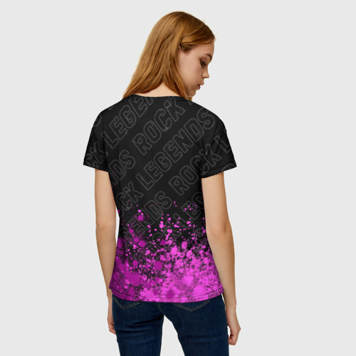 Женская футболка 3D Papa Roach rock legends посередине, цвет 3D печать - фото 4