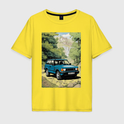 Мужская футболка хлопок Oversize Land Rover - Range Rover 1998