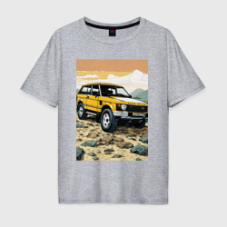 Мужская футболка хлопок Oversize Land Rover discovery
