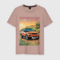 Land rover evoque – Мужская футболка хлопок с принтом купить со скидкой в -20%