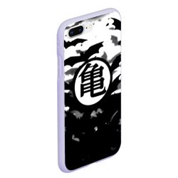 Чехол для iPhone 7Plus/8 Plus матовый Dragon Ball: Goku turtle Hermit Symbol - chinese hieroglyph with bats - фото 2