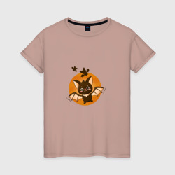 Милая летучая мышь – Женская футболка хлопок с принтом купить со скидкой в -20%