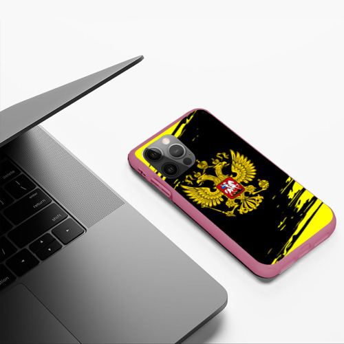 Чехол для iPhone 12 Pro с принтом Имперская Россия герб, фото #4