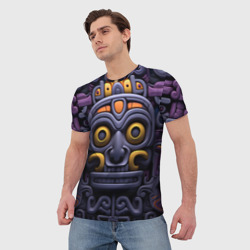 Мужская футболка 3D Орнамент в стиле ацтеков - фото 2