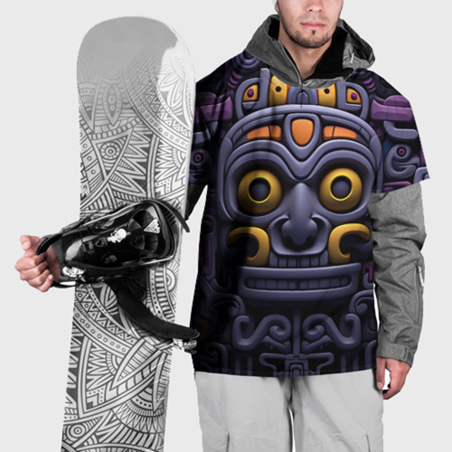 Накидка на куртку 3D Орнамент в стиле ацтеков, цвет 3D печать
