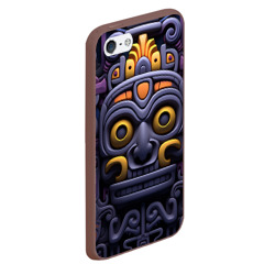 Чехол для iPhone 5/5S матовый Орнамент в стиле ацтеков - фото 2