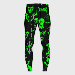 Мужские тайтсы 3D Berserk neon green