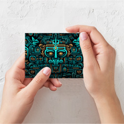 Поздравительная открытка Орнамент в ацтекском стиле - фото 2