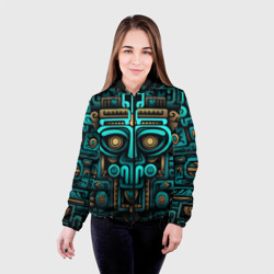 Женская куртка 3D Орнамент в ацтекском стиле - фото 2