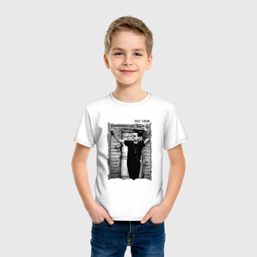 Детская футболка хлопок с принтом Depeche Mode - Dave Gahan by Anton Corbijn, фото на моделе #1