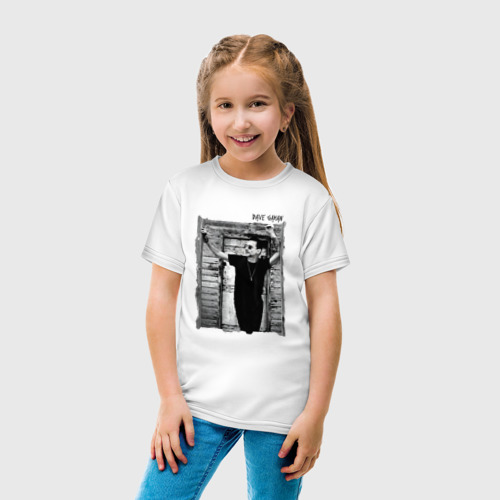Детская футболка хлопок с принтом Depeche Mode - Dave Gahan by Anton Corbijn, вид сбоку #3