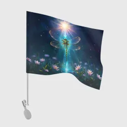 Флаг для автомобиля Мистическая стрекоза