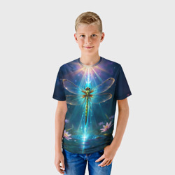 Детская футболка 3D Мистическая стрекоза - фото 2
