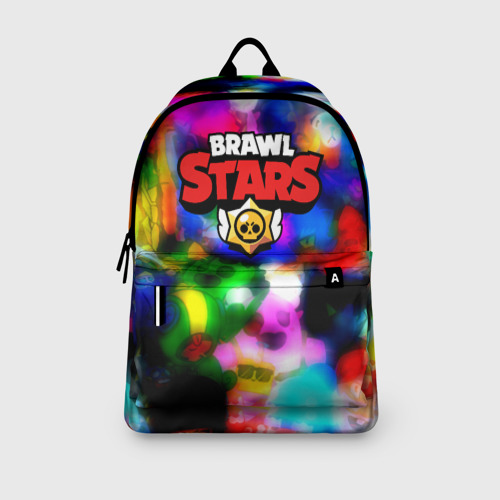 Рюкзак 3D с принтом Brawl stars все персонажи бравлеры, вид сбоку #3