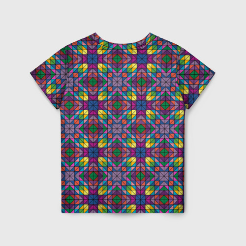 Детская футболка 3D Стеклянная мозаика, цвет 3D печать - фото 2