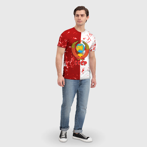 Мужская футболка 3D СССР ретро символика, цвет 3D печать - фото 5