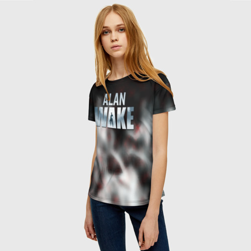 Женская футболка 3D Alan Wake game 2023, цвет 3D печать - фото 3