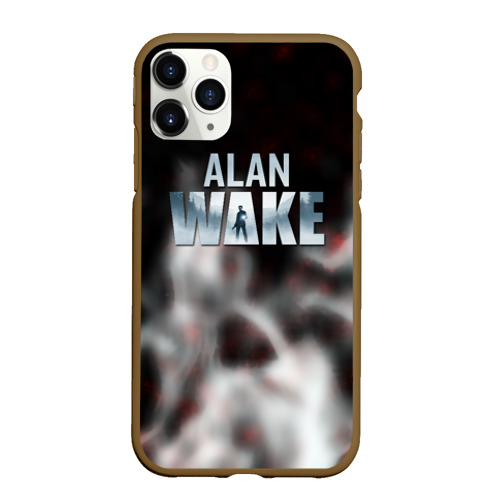 Чехол для iPhone 11 Pro Max матовый Alan Wake game 2023, цвет коричневый
