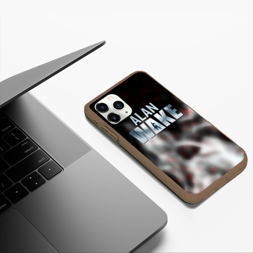 Чехол для iPhone 11 Pro Max матовый Alan Wake game 2023, цвет коричневый - фото 5